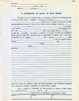 NÚMERO DO TÍTULO: SEM DADOS