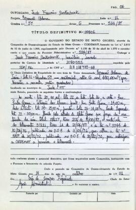 NÚMERO DO TÍTULO: 00401