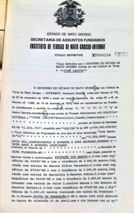 NÚMERO DO TÍTULO: 000154
