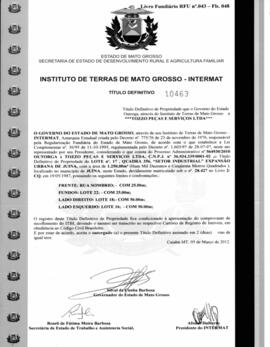 NÚMERO DO TÍTULO: 10483