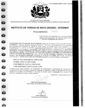 NÚMERO DO TÍTULO: 14223