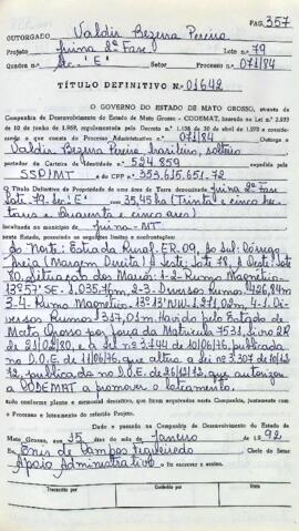 NÚMERO DO TÍTULO: 01642