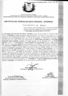 NÚMERO DO TÍTULO: 00453