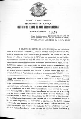 NÚMERO DO TÍTULO: 01458