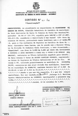 NÚMERO DA CERTIDÃO: 317.92