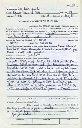 NÚMERO DO TÍTULO: 00612