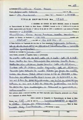 NÚMERO DO TÍTULO: 4729