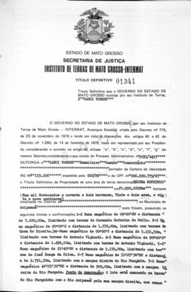 NÚMERO DO TÍTULO: 01341