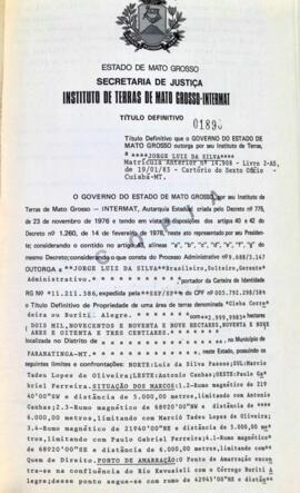 NÚMERO DO TÍTULO: 01890