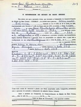 NÚMERO DO TÍTULO: SEM DADOS