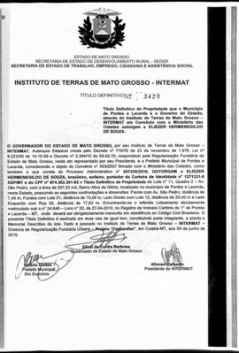 NÚMERO DO TÍTULO: 3420