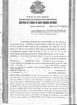 NÚMERO DO TÍTULO: 002172