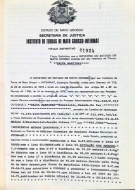 NÚMERO DO TÍTULO: 01934