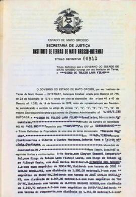 NÚMERO DO TÍTULO: 00943