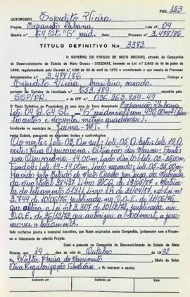 NÚMERO DO TÍTULO: 3382