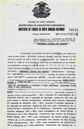 NÚMERO DO TÍTULO: 000667