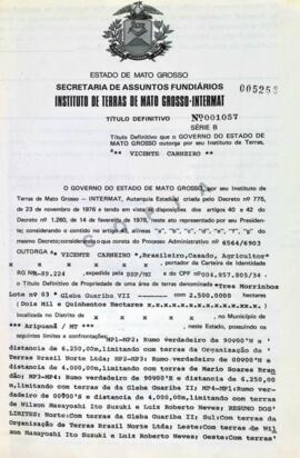 NÚMERO DO TÍTULO: 001057