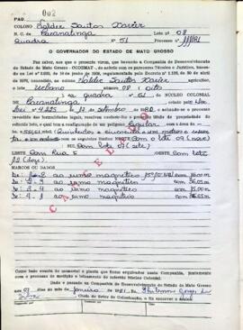 NÚMERO DO TÍTULO: SEM DADOS