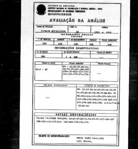 NÚMERO DO TÍTULO: SEM DADOS