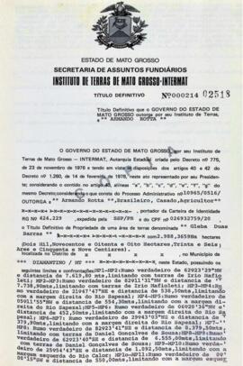 NÚMERO DO TÍTULO: 000214