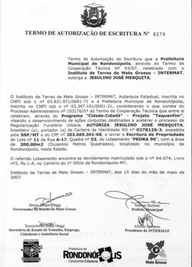 NÚMERO DO TERMO: 6279