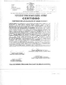NÚMERO DA CERTIDÃO: 09360-1CD.2011