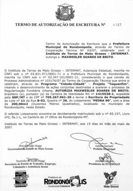 NÚMERO DO TERMO: 6327