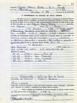 NÚMERO DO TÍTULO: 003370