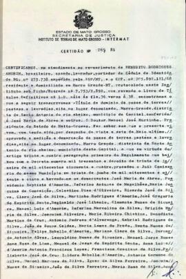 NÚMERO DA CERTIDÃO: 765.81