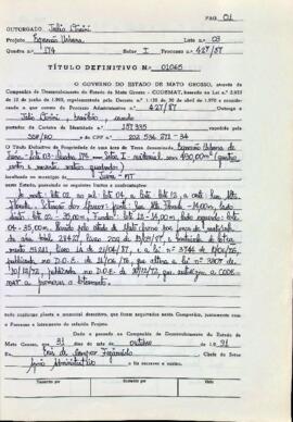 NÚMERO DO TÍTULO: 01065