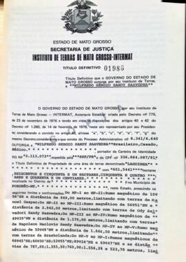 NÚMERO DO TÍTULO: 01986