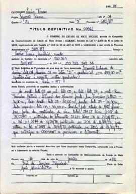 NÚMERO DO TÍTULO: 00941