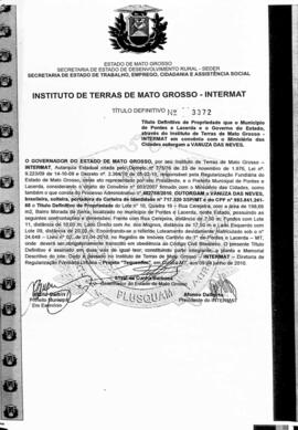 NÚMERO DO TÍTULO: 3372