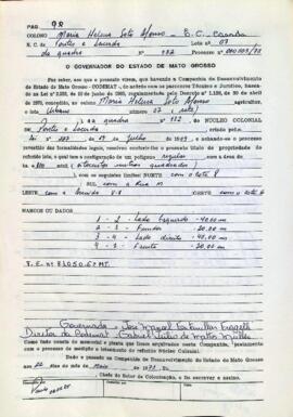 NÚMERO DO TÍTULO: SEM DADOS