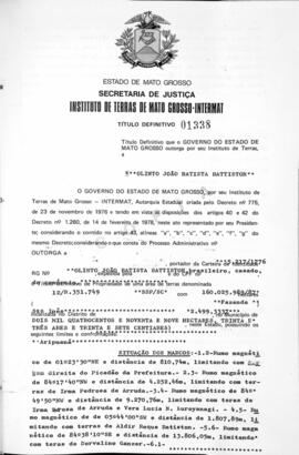 NÚMERO DO TÍTULO: 01338