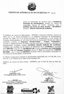 NÚMERO DO TERMO: 6773