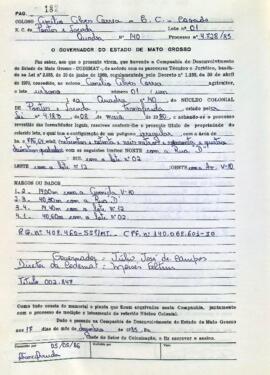 NÚMERO DO TÍTULO: 002847