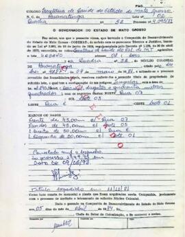 NÚMERO DO TÍTULO: SEM DADOS