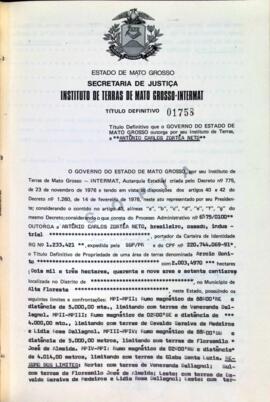 NÚMERO DO TÍTULO: 01758
