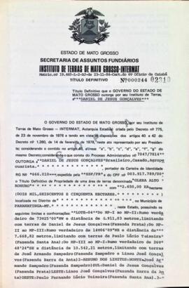 NÚMERO DO TÍTULO: 000244