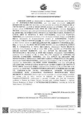NÚMERO DA CERTIDÃO: 00613.2024
