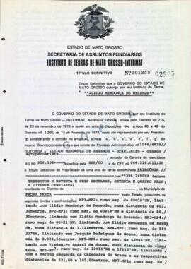 NÚMERO DO TÍTULO: 001355
