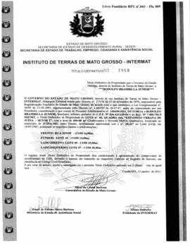 NÚMERO DO TÍTULO: 7958