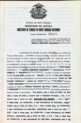 NÚMERO DO TÍTULO: 00416