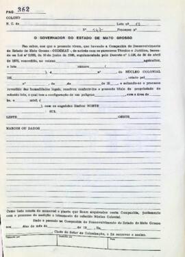 NÚMERO DO TÍTULO: SEM DADOS