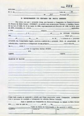 NÚMERO DO TÍTULO: SEM DADOS