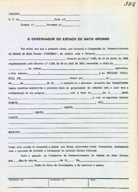 NÚMERO DO TÍTULO: SEM DADOS