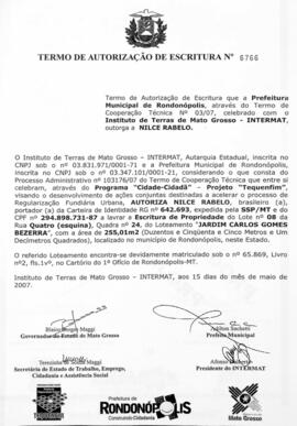 NÚMERO DO TERMO: 6766