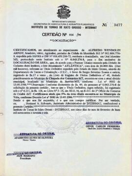 NÚMERO DA CERTIDÃO: 016.96
