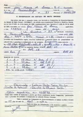 NÚMERO DO TÍTULO: SEM DADOS